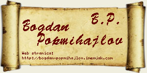 Bogdan Popmihajlov vizit kartica